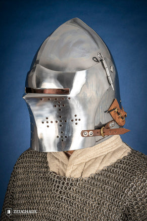 Bascinet Helmet 2mm Polished-GoblinSmith