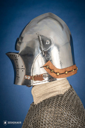 Bascinet Helmet 2mm Polished-GoblinSmith