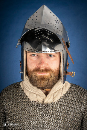 Bascinet Helmet 2mm Polished-GoblinSmith