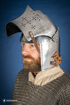 Bascinet Helmet 2mm Polished-GoblinSmith