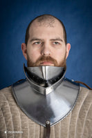 Articulated Gorget with Bevor 1480-1500 2mm Polished-GoblinSmith