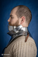 Articulated Gorget with Bevor 1480-1500 2mm Polished-GoblinSmith