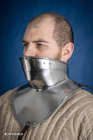 Articulated Gorget with Bevor 1480-1500 2mm Polished-GoblinSmith