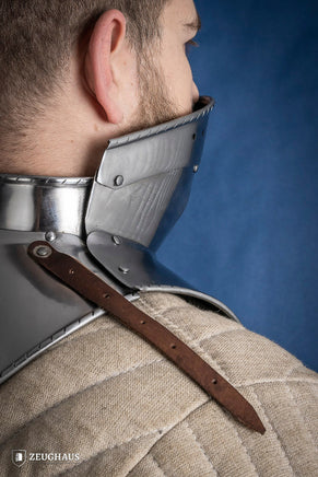 Articulated Gorget with Bevor 1480-1500 2mm Polished-GoblinSmith