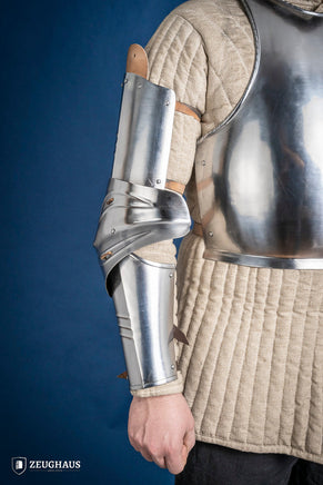 German Arm Armour 15th Cent. 1,2mm Polished-GoblinSmith