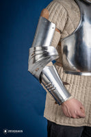 German Arm Armour 15th Cent. 1,2mm Polished-GoblinSmith