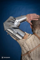 German Arm Armour 15th Cent. 1,2mm Polished-GoblinSmith