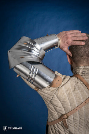 German Arm Armour 15th Cent. 1,2mm Polished-GoblinSmith