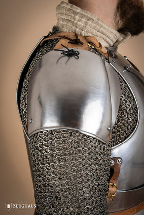 Early 15th Cent. Pauldrons 2,5mm Polished-GoblinSmith