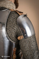 Early 15th Cent. Pauldrons 2,5mm Polished-GoblinSmith