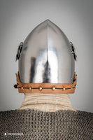 Bascinet Helmet with Visor 2.5mm Polished-GoblinSmith