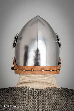 Bascinet Helmet with Visor 2.5mm Polished-GoblinSmith