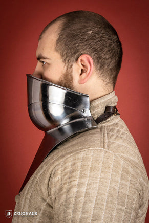 Articulated Gorget with Bevor 1450-1550 1,6mm Polished-GoblinSmith