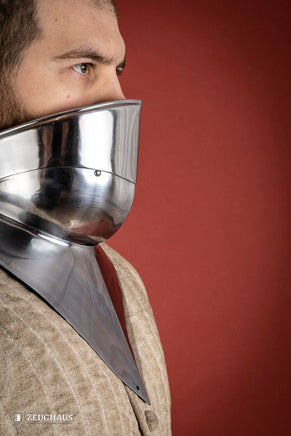 Articulated Gorget with Bevor 1450-1550 1,6mm Polished-GoblinSmith