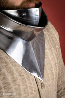 Articulated Gorget with Bevor 1450-1550 1,6mm Polished-GoblinSmith