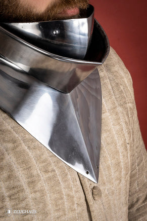 Articulated Gorget with Bevor 1450-1550 1,6mm Polished-GoblinSmith
