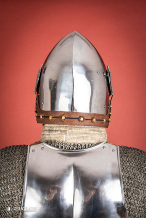 Houndskull Churburg Bascinet 2mm Polished-GoblinSmith