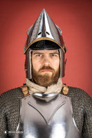 Houndskull Churburg Bascinet 2mm Polished-GoblinSmith