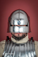 Infantry Sallet Helmet 1,6mm Polished-GoblinSmith