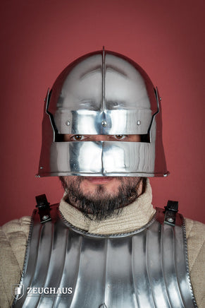 Infantry Sallet Helmet 1,6mm Polished-GoblinSmith