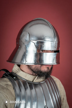 Infantry Sallet Helmet 1,6mm Polished-GoblinSmith