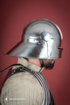 Infantry Sallet Helmet 1,6mm Polished-GoblinSmith