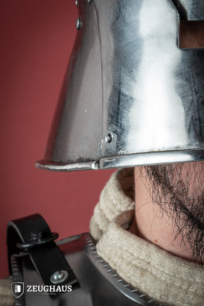 Infantry Sallet Helmet 1,6mm Polished-GoblinSmith