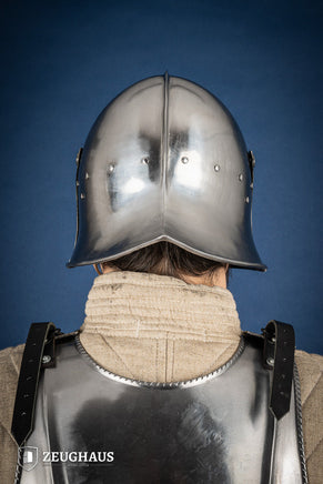 Burgundian Sallet Helmet 1,6mm Polished-GoblinSmith