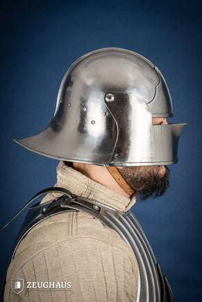 Burgundian Sallet Helmet 1,6mm Polished-GoblinSmith