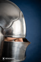 Burgundian Sallet Helmet 1,6mm Polished-GoblinSmith