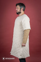Short Sleeved Gambeson Natural-GoblinSmith