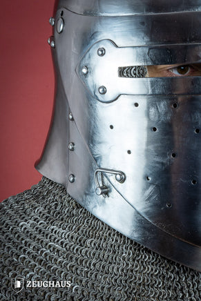 Sugar Loaf Helmet with Visor 1,6mm Polished-GoblinSmith