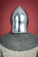 Sugar Loaf Helmet with Visor 1,6mm Polished-GoblinSmith