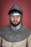 Sugar Loaf Helmet with Visor 1,6mm Polished-GoblinSmith