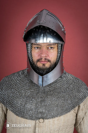 Sugar Loaf Helmet with Visor 1,6mm Polished-GoblinSmith