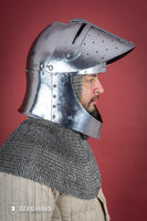 Sugar Loaf Helmet with Visor 1,6mm Polished-GoblinSmith