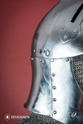 Sugar Loaf Helmet with Visor 1,6mm Polished-GoblinSmith