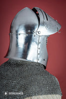 Sugar Loaf Helmet with Visor 1,6mm Polished-GoblinSmith