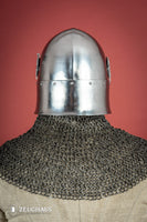 Bascinet Helmet 14th Cent. 1.6mm Polished-GoblinSmith