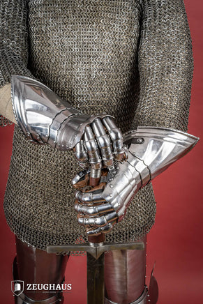 German Gauntlets 15th Cent. 1,2mm Polished-GoblinSmith