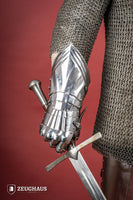 German Gauntlets 15th Cent. 1,2mm Polished-GoblinSmith