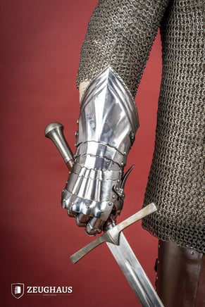 German Gauntlets 15th Cent. 1,2mm Polished-GoblinSmith