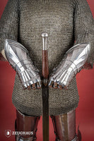German Gauntlets 15th Cent. 1,2mm Polished-GoblinSmith