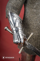 German Gauntlets 15th Cent. 1,2mm Polished-GoblinSmith