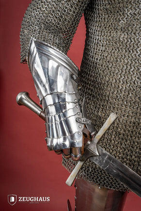 German Gauntlets 15th Cent. 1,2mm Polished-GoblinSmith