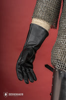 Historical Leather Gloves Black-GoblinSmith