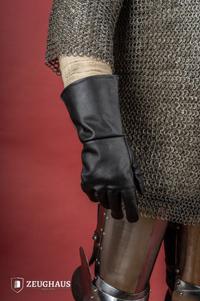 Historical Leather Gloves Black-GoblinSmith
