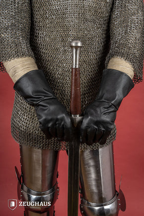 Historical Leather Gloves Black-GoblinSmith