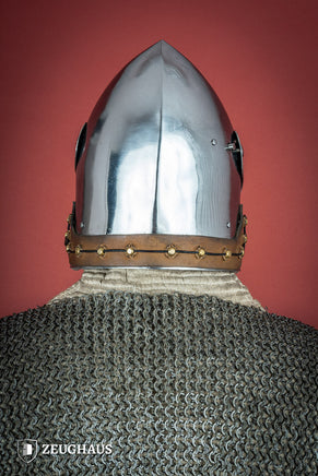 Full Visor Bascinet Helmet 2mm Polished-GoblinSmith