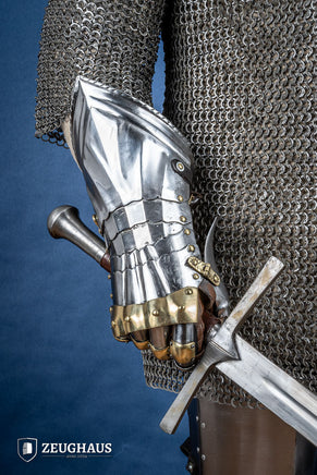 German Gauntlets 15th Cent. 1,2mm with Brass-GoblinSmith